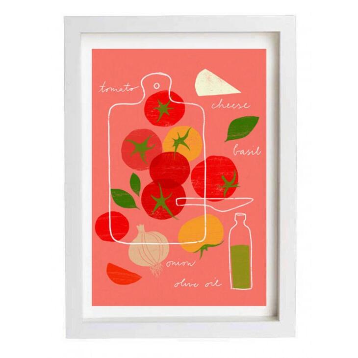 ANEK | Tomato Salad Recipe Poster | ȥץ/ݥ (50x70cm)̲ ե 쥹ȥ...