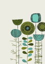 【A3】ELOISE RENOUF - EMBROIDERY FLOWERS LIME アートプリント/ポスター 北欧 シンプル おしゃれ