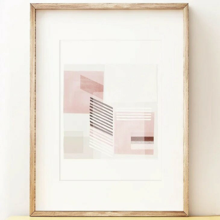【A3】SHAPE COLOUR PATTERN - Abstract wall art print 'Intermission' | アートプリント/ポスター【北欧 モダン インテリア おしゃれ】