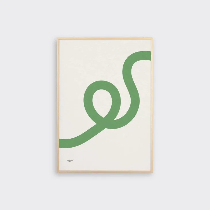 Tom Pigeon - RIBBON 2 A3 アートプリント/アートポスター UK 北欧 シンプル モダン インテリア