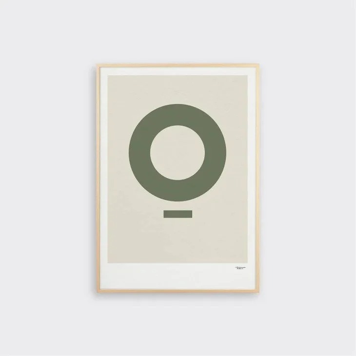 Tom Pigeon - Hoop Moss A3 アートプリント/アートポスター UK 北欧 シンプル モダン インテリア