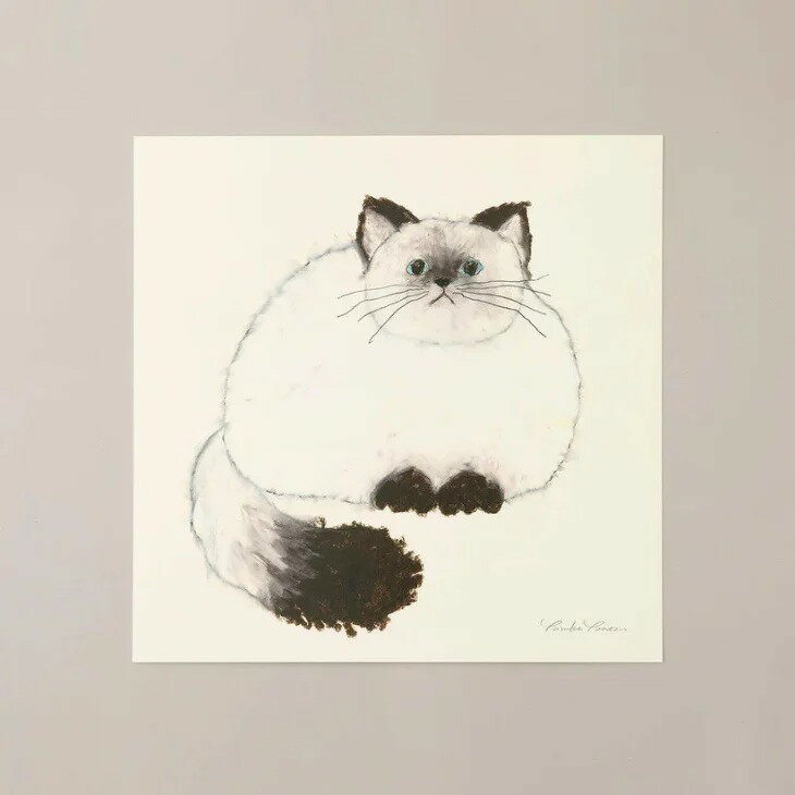 【30x30cm】a good view - ヒマラヤン (ivory) 北欧 アートポスター