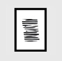 【A4】LACE & STRIPES - STRIPES PRINT アートプリント / ポスター メール便送料無料 北欧 雑貨 ウォールインテリア おしゃれ ...