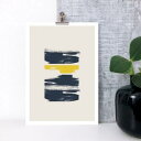 【A4】LACE & STRIPES - BRUSH II PRINT アートプリント / ポスター メール便送料無料 北欧 雑貨 ウォールインテリア おしゃれ...