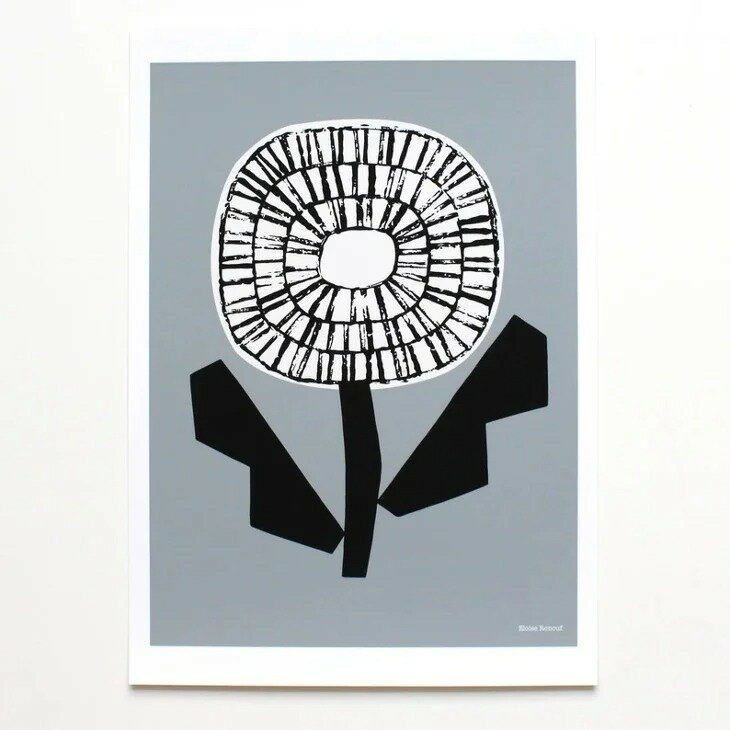 【A4】ELOISE RENOUF - SINGLE STEM (sage) アートプリント/ポスター 北欧 インテリア ボタニカル アブ..