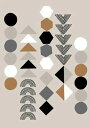 【A4】ELOISE RENOUF - STICKER SHAPES NATURAL アートプリント/ポスター 北欧 インテリア アブストラクト メール便送料無...