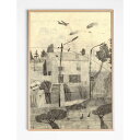 【50x70cm】FINE LITTLE DAY - HOUSE AND PLANE (feat. BRIAN MCHENRY) アートプリント/ポスター 北欧...