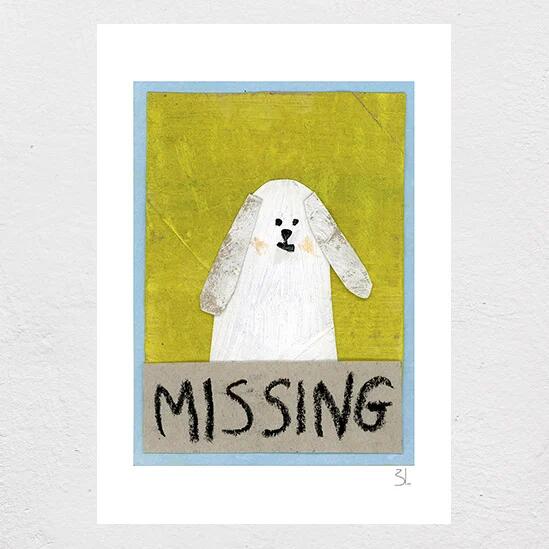 Rakuten - 【A4】BLANCA GOMEZ - MISSING アートプリント/ポスター 北欧 スペイン イラスト ブランカゴメス