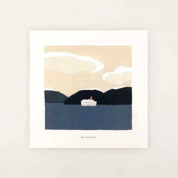 【30x30cm】a good view - 昼のはじまり 北欧 アートポスター おしゃれ リビング 大川菜々子