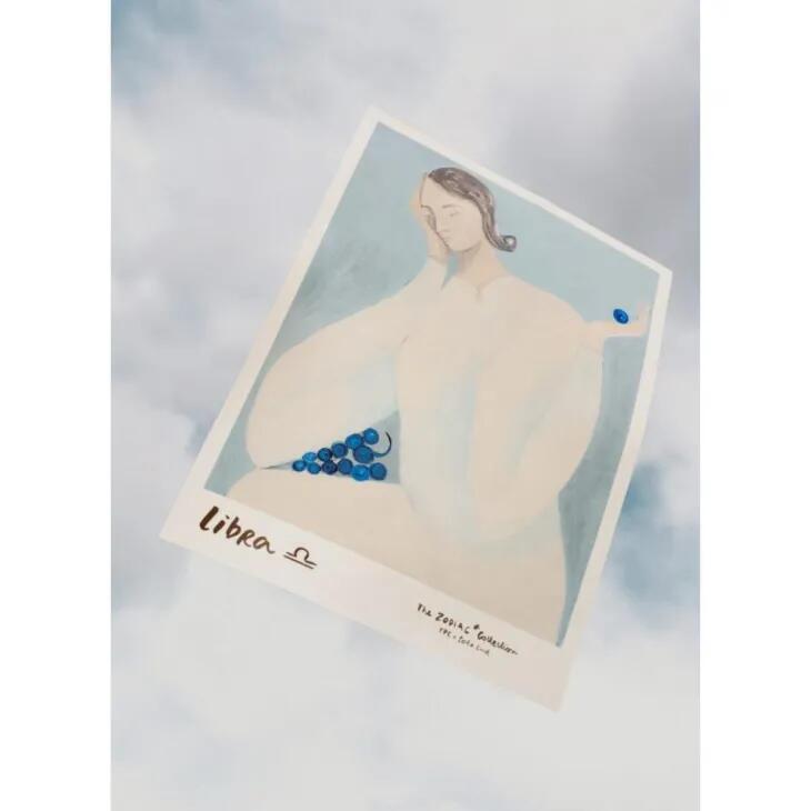 【A5】THE POSTER CLUB x SOFIA LIND - Libra 天秤座 アートポスター 北欧 ポスタ...