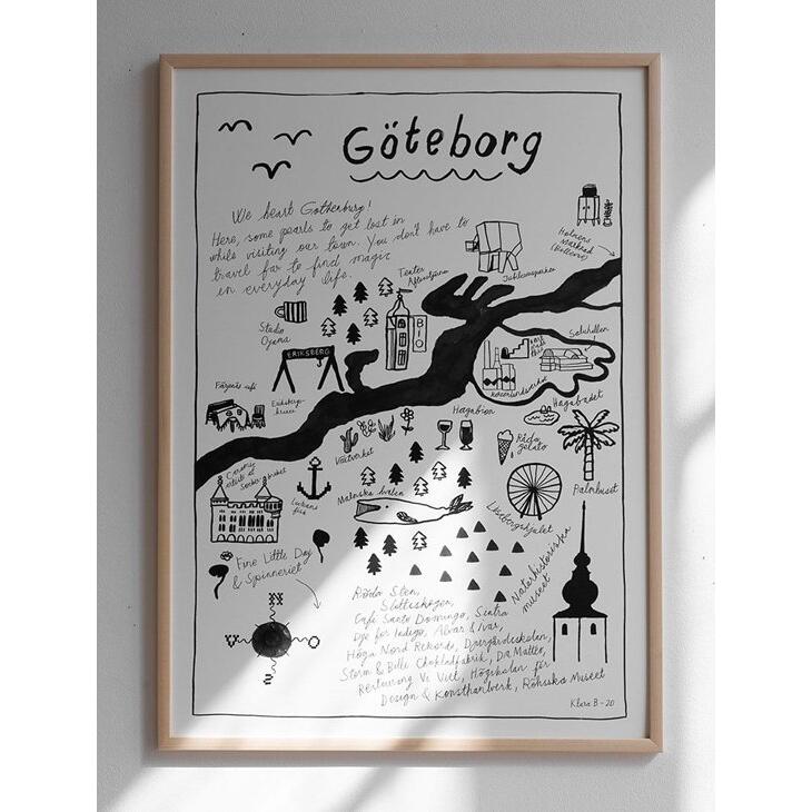 楽天POSTERMEET【50x70cm】FINE LITTLE DAY - GOTHENBURG POSTER | アートプリント / アートポスター 北欧 雑貨 インテリア リビング おしゃれ art アート お洒落 かわいい プレゼント デザイン ポスター モダン モノクロ 引越し 引越し祝い 可愛い ギフト 新生活 生活雑貨