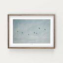 【30x40cm】SIMPLISTIC LAYERS - FLYING DUCKS (APS33) | アートプリント ポスター ボタニカル シンプル インテリア 写真 おしゃれ