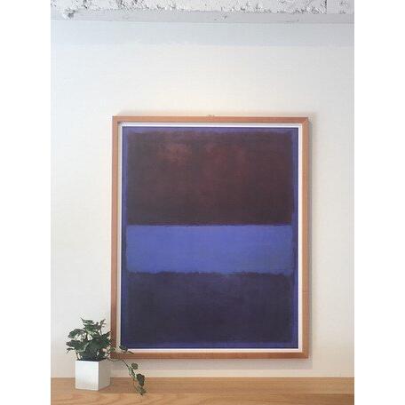 MARK ROTHKO (マーク・ロスコ) | No.61 Rust and Blue, 1953 | アートプリント/ポスター フレーム付き 北欧 モダンアート アートポスター ナチュラル 誕生日プレゼント 玄関 ポスター 額 リビング お洒落 アート 木製 インテリア お誕生日 寝室