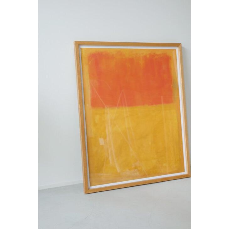 MARK ROTHKO (マーク・ロスコ) | Orange and Tan, 1954 (large) | アートプリント/ポスター フレーム付き 北欧 モダンアート 抽象画 アートポスター 木製 送料無料