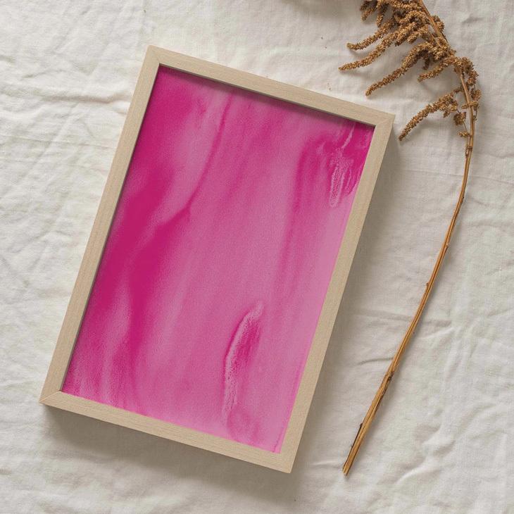 【50x70cm】NOUROM - HOT PINK ABSTRACT #3 | 北欧 ポスター スウェーデン アブス...