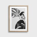 【SALE セール】【50x70cm】NOUROM - GREY MONSTERA #1 北欧 ポスター スウェーデン モンステラ 観葉植物 グリーン ボタニカ...