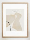 【30x40cm】CARO CARO PRINTS - Blush Pink Art Print (ABST-07) | アートプリント / アートポスター 北...