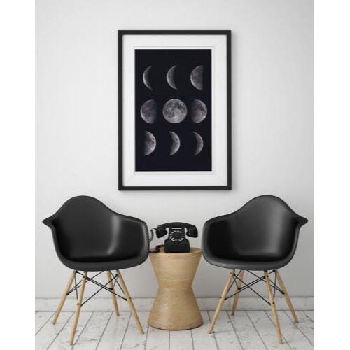 【A3】LOVELY POSTERS - MOON PHASES アートプリント/ポスター 北欧 シンプル おしゃれ 3