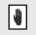 【A4】LACE & STRIPES - HAND PRINT アートプリント / ポスター メール便送料無料 北欧 雑貨 ウォールインテリア おしゃれ リビン...