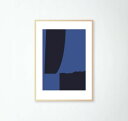 【A4】LACE & STRIPES - BLACK AND BLUE アートプリント / ポスター メール便送料無料 北欧 雑貨 ウォールインテリア おしゃれ...