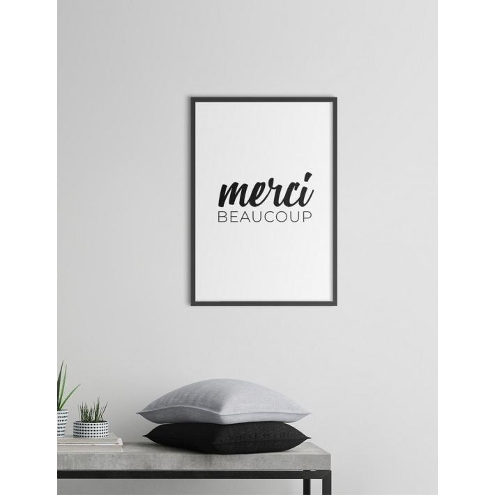 【A3】NOUROM - MERCI BEAUCOUP | 北欧 ポスター スウェーデン アブストラクト アート アートポスター ..