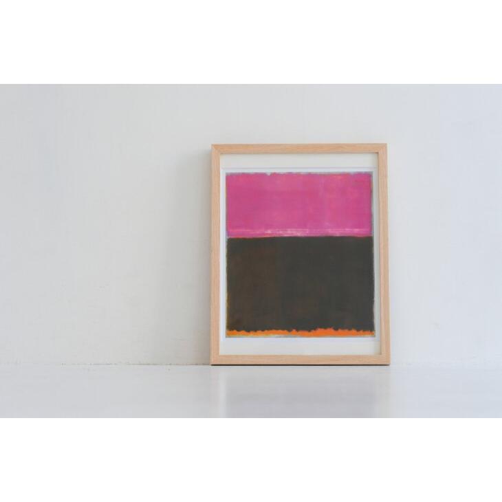 MARK ROTHKO (マーク ロスコ) Untitled, 1953 アートプリント/ポスター フレーム付き 北欧 モダンアート 抽象画 アートポスター ポスター インテリア 木製フレーム ウッドフレーム ナチュラル オシャレ 送料込 送料無料