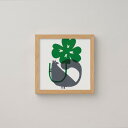 【SALE セール】【20x20cm】a good view (designed by MASARU SUZUKI) - シロツメリス グレー 北欧 アートポス...