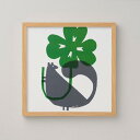 【SALE セール】【30x30cm】a good view (designed by MASARU SUZUKI) - シロツメリス 北欧 アートポスター