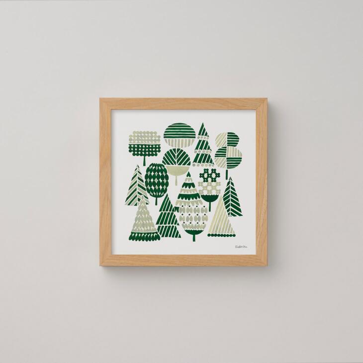 a good view (designed by RIEKO OKA) ウッズ グリーン 北欧 アートポスター 国内外の優れたアート作品をキュレーションするa good viewのコレクション。 テキスタイルメーカー、QUARTER REP...