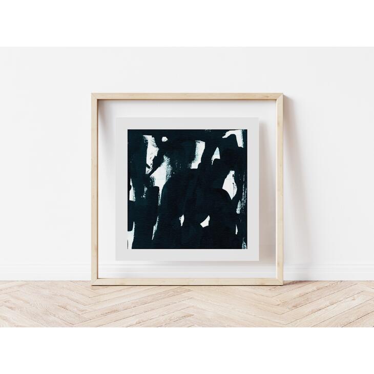 【50x50cm】Tania Sloth - Inkwork アートポスター 北欧 デンマーク アブストラクト 正方形アート