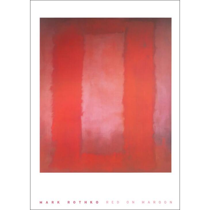 y60x80cmzMARK ROTHKO (}[NEXR) - Red on Maroon | A[gvg/|X^[ k _A[g ۉ