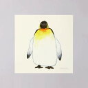 【SALE セール】【30x30cm】a good view - ペンギン (ivory) 北欧 アートポスター