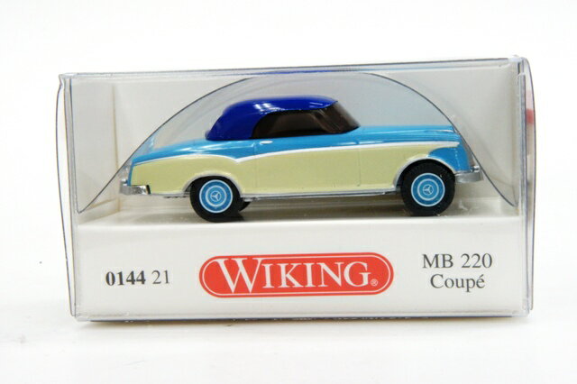 ミニカー 1/87 ヴィーキング WIKING メルセデスベンツ 220 クーペ ブルー/ホワイト(014421) 【メルセデス・ベンツ】