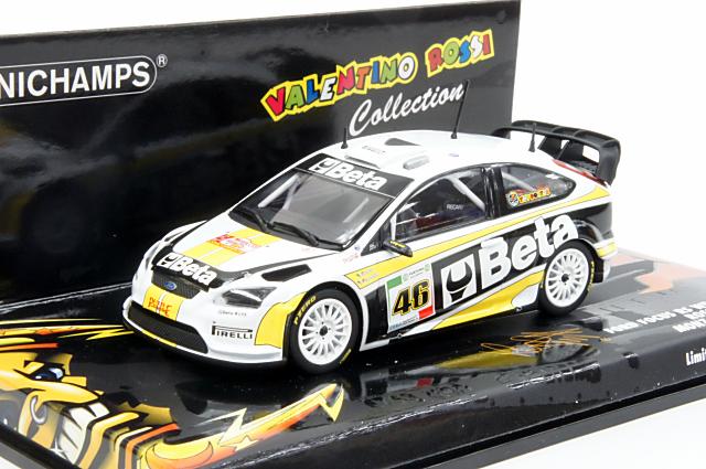 ミニカー 1/43 ミニチャンプス MINICHAMPS (400088946) フォード フォーカス RS WRC "Beta" 2008年 モンツァラリー No.46 Rossi/Cassina