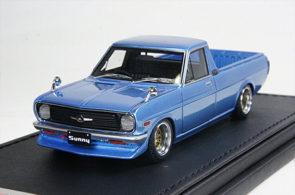 イグニッションモデル 1/43 ニッサン サニートラック ロング (B121) メタリック ブルー 完成品ミニカー IG1121