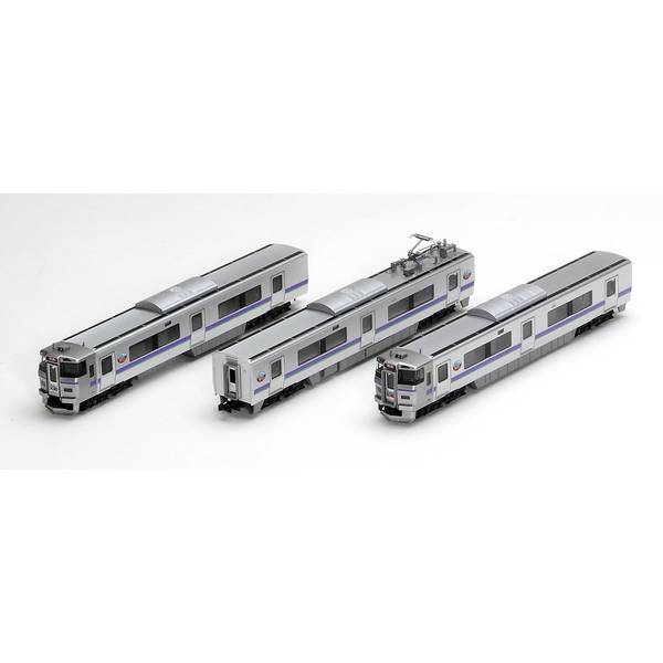 733系は731系をベースに新技術の導入やバリアフリーに対応した仕様で2012年に登場しました。733系「はこだてライナー」は2016年3月に開業した北海道新幹線のアクセス列車として新函館北斗〜函館間で運行されています。特徴●「はこだてライナー」ロゴは印刷済み●車番は転写シート対応●転写シートにATS標記、車椅子対応マーク、ベビーカーマーク、編成番号を収録●前面表示は「快速」を印刷済み●ヘッド・テールライトは白色LEDで点灯●ヘッド・テールON・OFFスイッチ付●先頭車運転台のみTNカプラー(SP)装備●フライホイール付動力採用●新集電システム・黒色車輪採用●M13モーター採用製品内容【車両】●クハ733-1000●モハ733-1000(M)●クハ733-2000【付属品】●ランナーパーツ：アンテナ、信号炎管●パーツ：幌枠●パーツ：先頭車台車用スノープロウ●転写シート：車番などパッケージ形態ブック型プラケースJR北海道商品化許諾済スケール：Nゲージ形態：鉄道模型メーカー型番：98572▼商品登録日：2024年01月12日