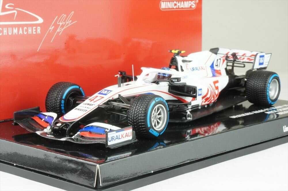 Hot Wheels - ミニチャンプス 1/43 ハース VF-21 No.47 2021 F1 ベルギーGP M.シューマッハ 完成品ミニカー 417211347