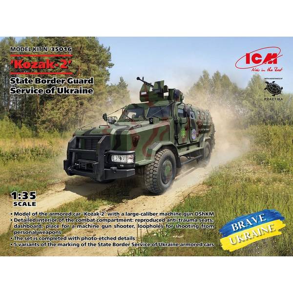 ICM 1/35 コザック-2 ウクライナ国境警備隊 スケールモデル 35016