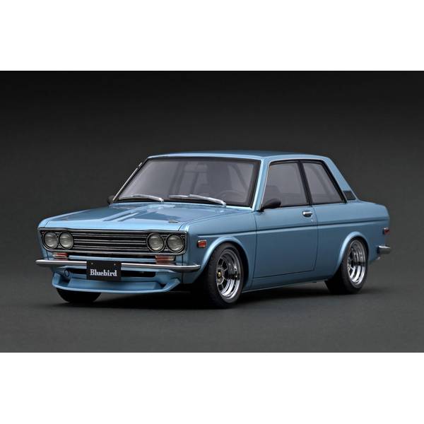 樂天商城 - イグニッションモデル 1/18 ニッサン ダットサン ブルーバード 510 ライトブルーメタリック 完成品ミニカー IG3307