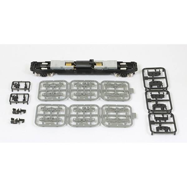 仕様・軸距約14mm 台車間距離約90mm 車輪径5.6mm・全軸集電(ゴムタイヤ付)・両台車駆動方式・フライホイール搭載・銀車輪付属品・グレー台車枠3種(DT21・FS372・ミンデンタイプ)・床下スペーサー・アーノルドカプラーユニット・...