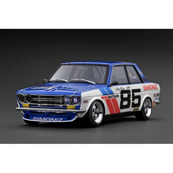 Rakuten - イグニッションモデル 1/18 ニッサン ダットサン ブルーバード 510 No.85 ホワイト/ブルー 完成品ミニカー IG3309