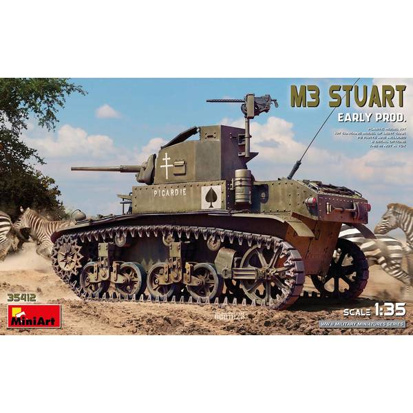 樂天商城 - ミニアート 1/35 M3スチュアート 初期型 スケールモデル MA35412