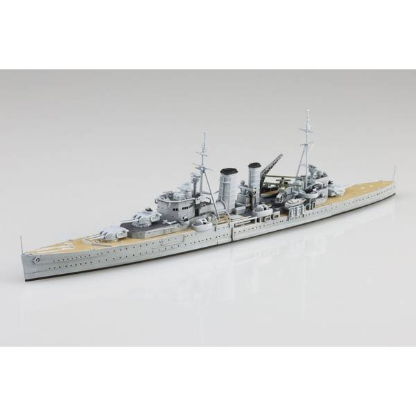 其它 - アオシマ 1/700 ウォーターライン No.807 英国海軍 重巡洋艦 エクセタ− スケールモデル 4905083067543