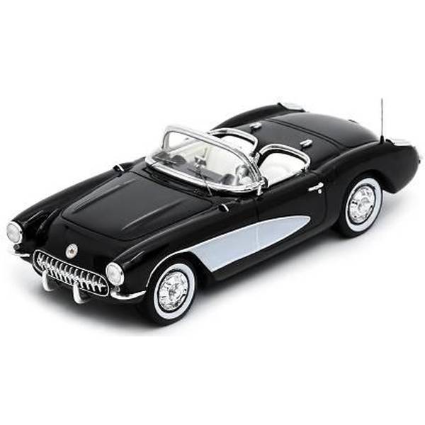 Rakuten - シュコー 1/43 シボレー コルベット C1 V8 1956 ブラック 完成品ミニカー 43U00046