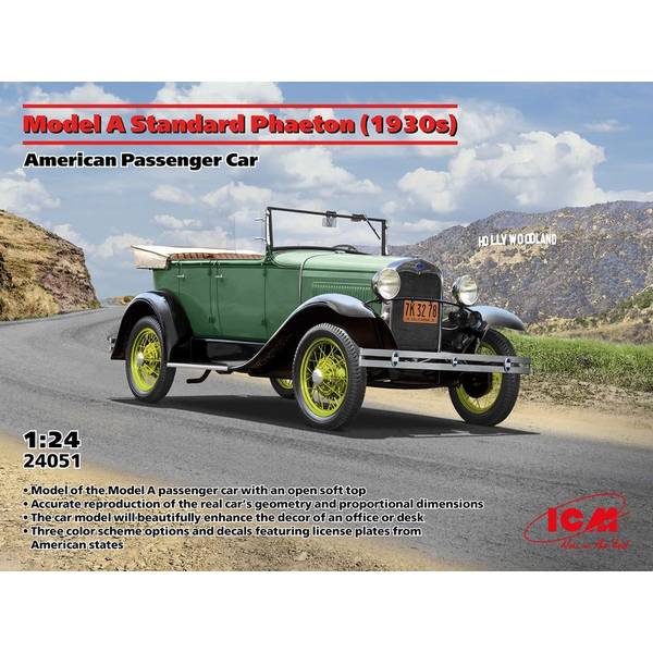 Rakuten - ICM 1/24 フォード モデルA フェートン(1930s) スケールモデル 24051