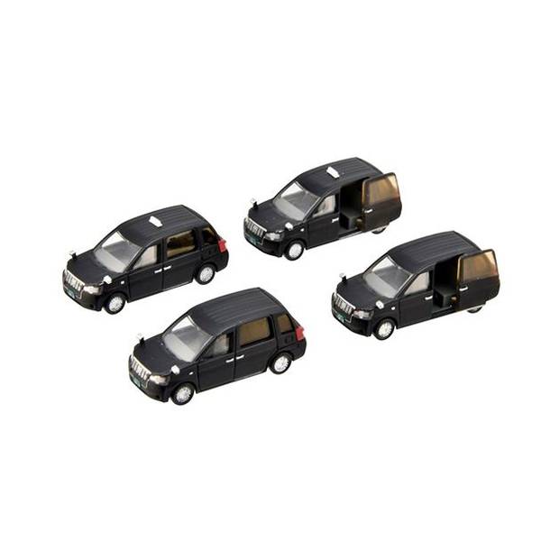 トミーテック Nゲージ ザ・カーコレクション 基本セット選(セレクト) JPNタクシー 黒 鉄道模型パーツ 3..