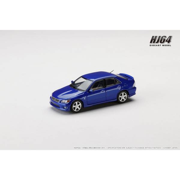 ホビージャパン 1/64 レクサス IS 200 E10 1999 ブルー 完成品ミニカー HJ643080BL