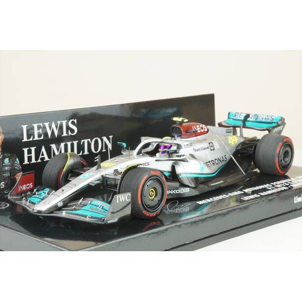 Rakuten - ミニチャンプス 1/43 メルセデスAMG F1 W13 E パフォーマンス No.44 2022 F1 バーレーンGP 3位 L.ハミルトン 完成品ミニカー 417220144