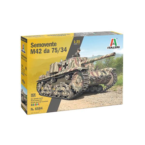 イタレリ 1/35 WW.II イタリア軍 自走砲 セモベンテ M42 da 75/34 スケールモデル IT6584