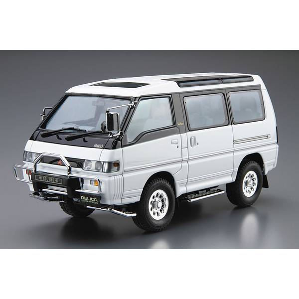 アオシマ 1/24 ザ☆モデルカー No.27 ミツビシ P35W デリカスターワゴン '91 スケールモデル 4905083200..